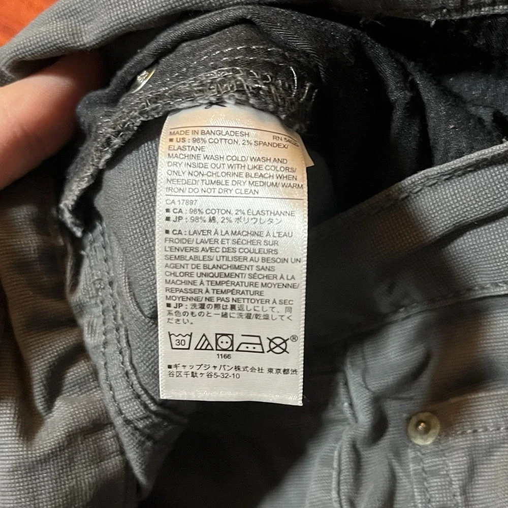 Banana Republic Jeans Mens 38x29 Gray Skinny Fit Stretch Casual Workwear Preppy